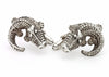 Antiqued Alligator Cufflinks