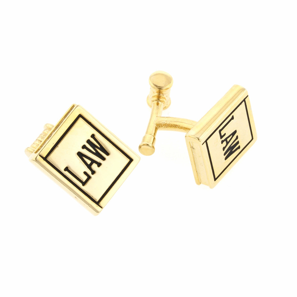JJ Weston American Flag Cufflinks - Gold Plated Enamel Patriotic Cufflinks, Made In USA | Gift Boxed - View #8